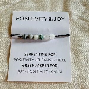POSITIVITY & JOY bracelet | make a wish | unisex